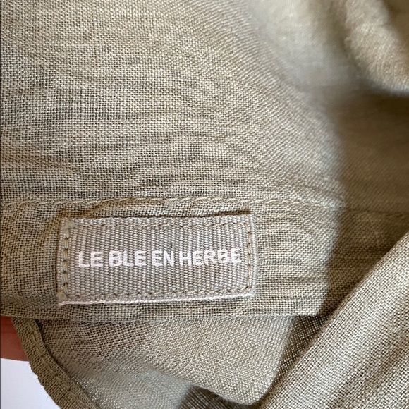 French Linen Sage Green Button Up• Size 4XL - Picture 6 of 8